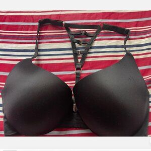 Victoria's Secret Lined Perfect Coverage Bra Women's Size 36DD Black Lingerie
